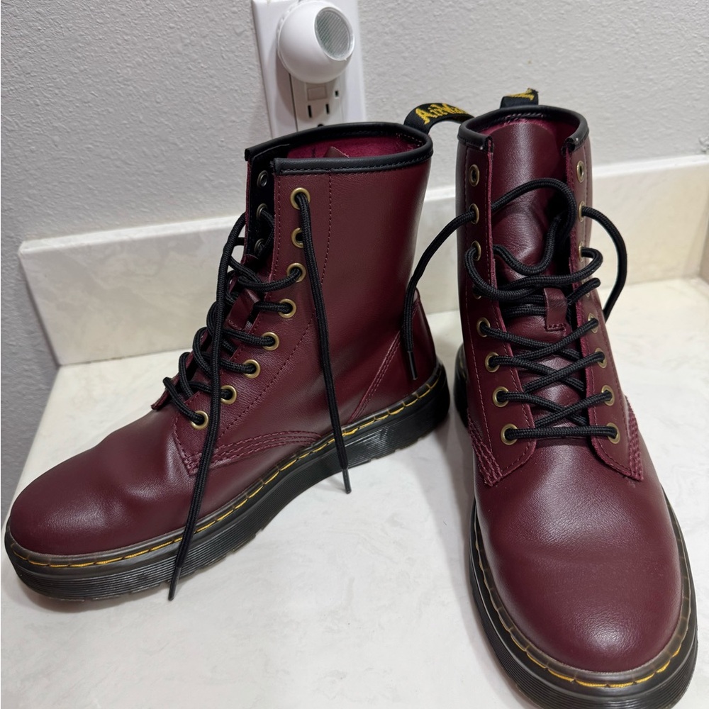 Dr. Martens Cherry Red Leather Boots